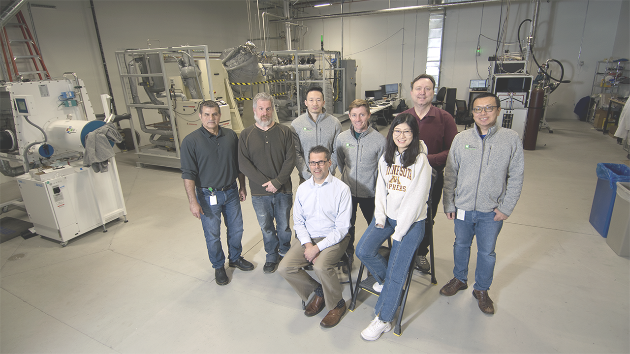 Caption: UMN startup Niron Magnetics' staff, at their Minneapolis pilot plant. Credit: Rob Levine