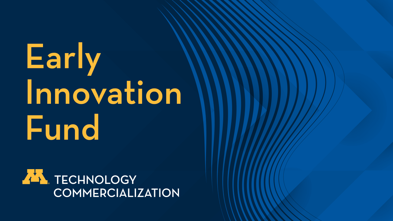 Early Innovation Fund logo with Technology commercialization logo underneath