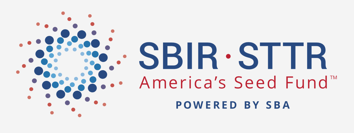 SBIR/STTR America’s Seed Fund logo with a note that says "powered by SBA"