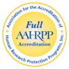 Seal of accreditation from AAHRPP