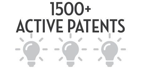 1500+ Active Patents