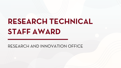 Research technical staff award: Research and Innovation Office