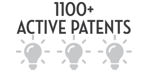 1100+ Active Patents