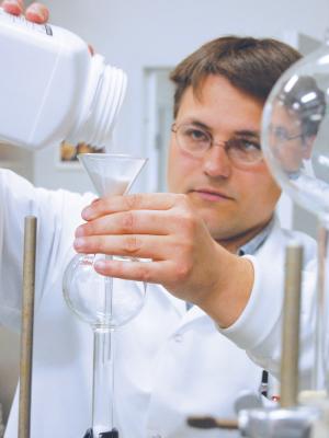 Igor Kolomitsyn in his lab at NRRI