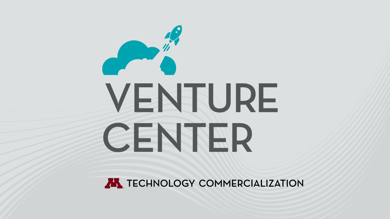 Words reading "Venture Center, Technology Commercialization"