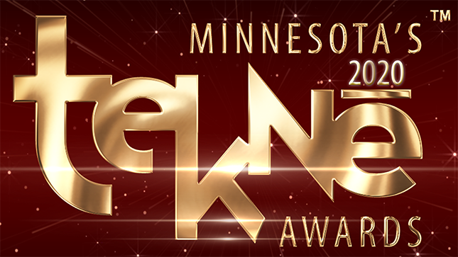 Gold and shiny Tekne Awards logo